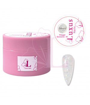 Polygel Exclusive - 01 (Diamond) Luxus Nails 15 g.