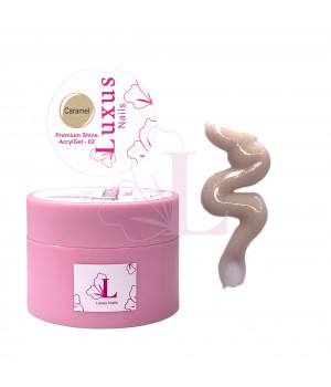 Premium Shine AcrylGel - 02 (Сaramel) Luxus Nails - 15 g.