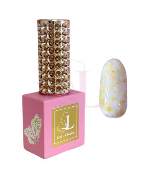 Opal Base 02 von Luxus Nails (milch mit Goldfolie) 8 ml.