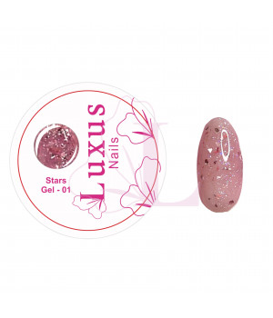 Stars Gel - 01 (Builder Gel) Luxus Nails 15 g.